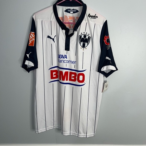Monterrey FC Jersey Mens XL White 2014 2015 Puma NWT Liga MX - Picture 1 of 9